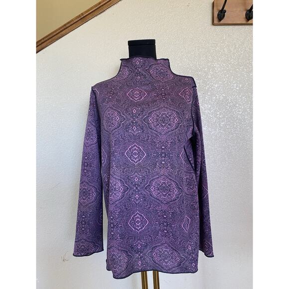 Trisha Tyler Reversible, Long-Sleeved, Mock Turtleneck, Lightweight Sweater - Sm - Picture 3 of 6